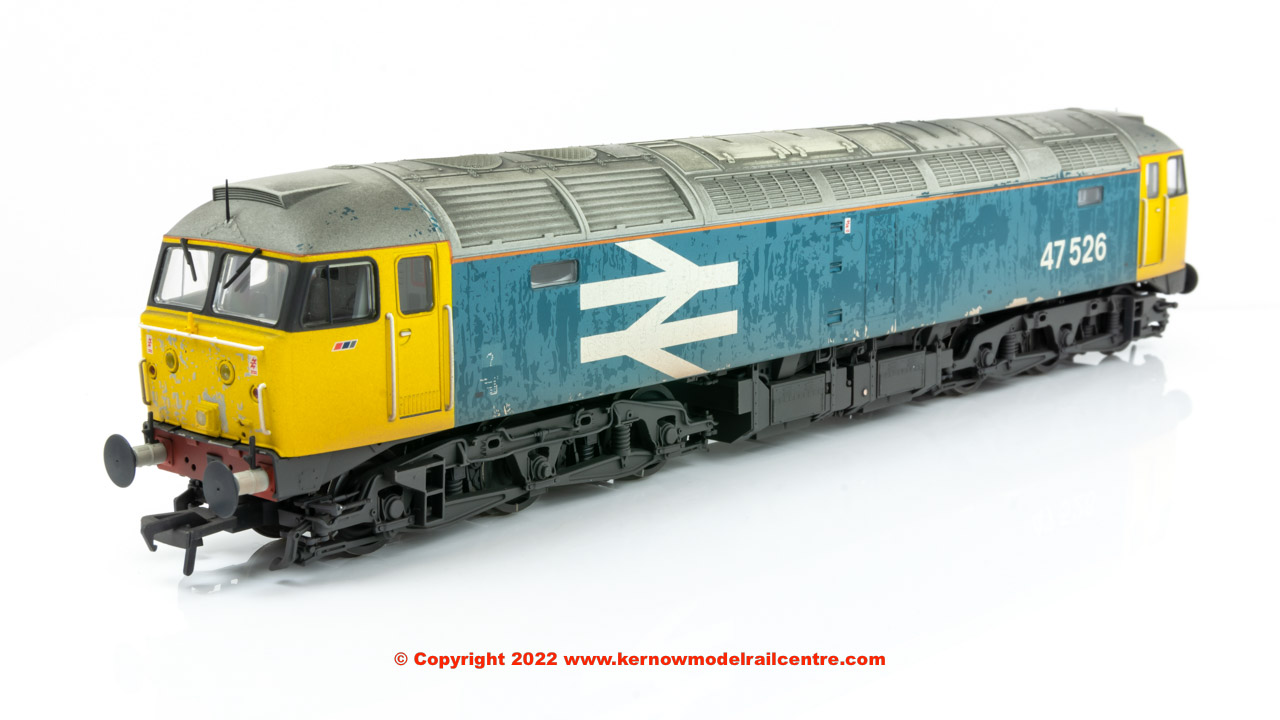 35-421 Bachmann Class 47/4 Diesel Locomotive number 47 526 in BR Blue with Large Logo and weathered finish
